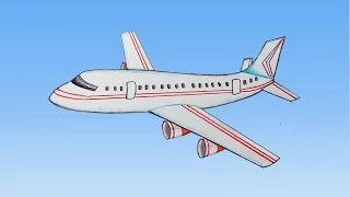 How to draw aeroplane step by step (very easy)