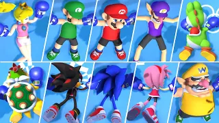Mario & Sonic at the Olympic Games Tokyo 2020 - All Character KO Animations (Boxing)