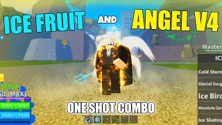 Angel V4 + Ice Is OVERPOWERED (Bounty Hunting + Combo and Build) | Blox Fruits