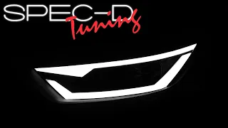SPECDTUNING DEMO VIDEO: 2015-2017 FORD MUSTANG PROJECTOR HEADLIGHTS WITH BREATHING LIGHT EFFECT