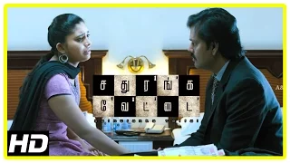 Sathuranga Vettai Scenes | Natraj reveals his past to Ishaara | Ishaara tries to convince Natraj