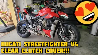 Ducati Streetfighter V4 Clear Clutch Cover!!!