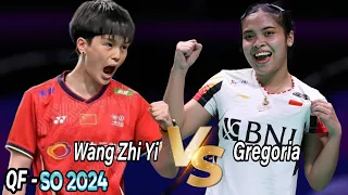 Gregoria Mariska Tunjung vs Wang Zhi Yi || QF Singapore Open 2024
