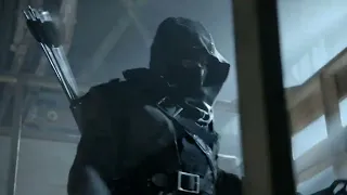 Dark Archer (Malcolm Merlin)- All Fights and Weapons from Arrow S1