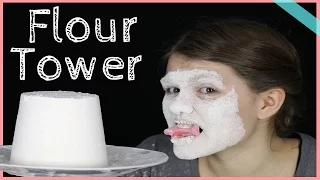 Super Messy Flour Tower Challenge!