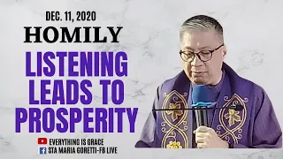 Dec. 11, 2020 | HOMILY | LISTENING LEADS TO PROSPERITY - Fr. Dave Concepcion