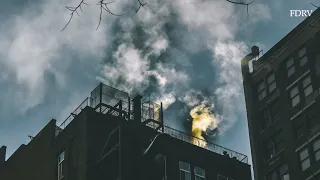 FIRE ON THE ROOF! Manhattan 10-76 Commercial HighRise Fire - NEW PIERCE DRONE! [ Box 679 ]