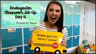 Final Kindergarten Classroom Set-Up (Day 4) - Writing Station, Calendar, & More! // Teacher Vlog