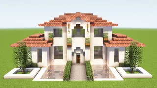 BUILDING MODERN VILLA in MINECRAFT TUTORIAL [HOUSE 302]