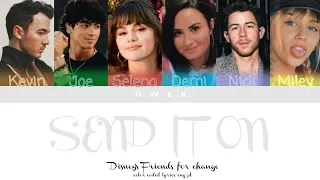 Selena Gomez, Demi Lovato, Miley Cyrus & Jonas Brothers 'SEND IT ON' (Color Coded Lyrics Eng/PtBr)