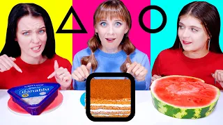 ASMR Mix Challenge Party (Big,Medium, Small Challenge | Square, Triangle, Circle Challenge)