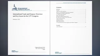 International Trade and Finance: Overview and Key Issues for the 117th Congress