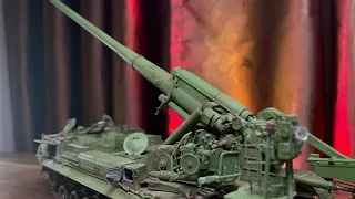 Soviet 2S7M Self-Propelled Gun ( Trumpete 1/35 scale )