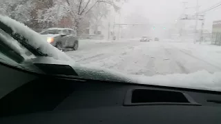 Driving Toyota Prius in snow and ice... STAR Safety System