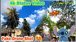 Fake Drone Short || 😱🔥 Drone Shot View With Phone 😍__ 4k Status Video 📸🥀 @thekriepscrovlogs