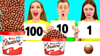 100 Couches de Nourriture Défi | Bataille Alimentaire Épique par Fun Fun Challenge