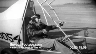 HD Stock Footage Amazing Gyro-Glider Takes Flight 1946 Newsreel