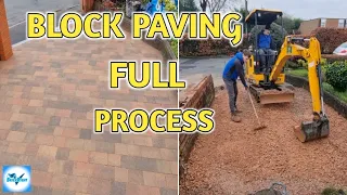 Block Paving Tegula Driveway Full Process