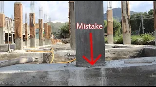 Big Mistake in Combined Footing on Construction site - Strip Footing mistake in Construction