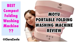 Moyu Portable Folding Washing Machine Review & How It Works !! | Best Small Compact Washing Machine