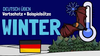 ❄️ Winter Wortschatz | A2-B1 | Deutsch lernen | Learn German