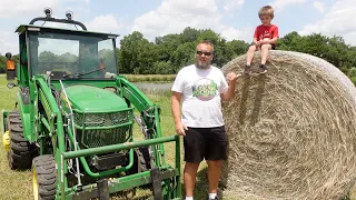 Can a Compact Tractor Move Large Round Bales