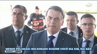 Menos poluição: Bolsonaro sugere cocô dia sim, dia não