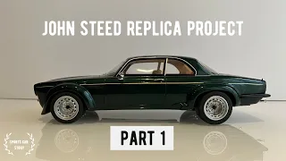 Using this model as a guide, we're building a Jaguar Broadspeed John Steed Replica.