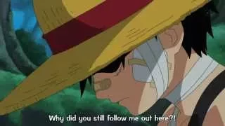 One Piece - Luffy wants to be friends with Ace