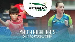 Wu Yangchen vs Dana Cechova | 2019 ITTF Challenge Plus Portugal Open Highlights ( R64 )