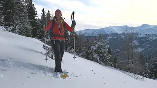 WEGES-Tutorial #5: Wie geht oder läuft man mit Schneeschuhen bergab?