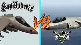 GTA 5 VS GTA San Andreas| Hydra Comparison (Which Is Better)