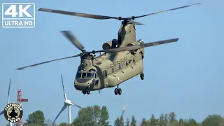 [4K] Grizzly departures! RNLAF CH-47F Chinook 'Grizzly41/45' | EHKD