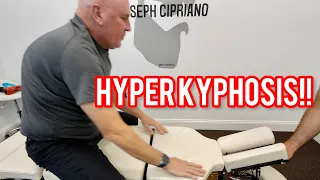 Man with *HYPERKYPHOSIS* gets HUGE Chiropractic CRACKS!