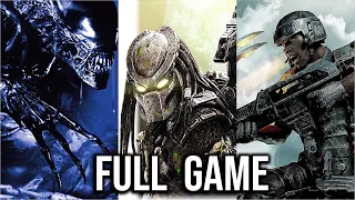 Aliens Vs Predator FULL Game Walkthrough - All Missions (Marine+Predator+Alien Campaign)