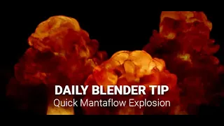 Daily Blender Secrets - Quick Mantaflow Explosion