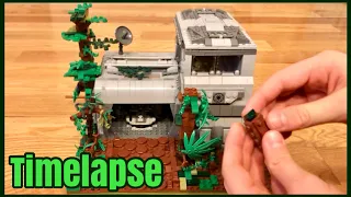 TIMELAPSE: Kashyyyk Clone Base LEGO Star Wars MOC!