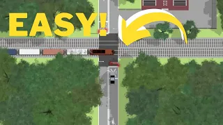 Easy railroad crossing for beginners in Intersection Controller!