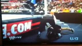 Brock Lesnar attacks Cm Punk on Monday Night Raw