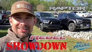 Ford Performance Raptor vs Ram Rebel Truck Showdown Comparison