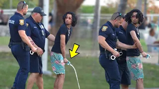 PEEING IN FRONT OF COPS PRANK!