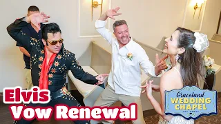 Mike & Theresa's Elvis Vow Renewal in Las Vegas | Graceland Chapel