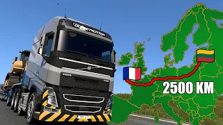 ETS2 Long Delivery From France to Lithuania | Euro Truck Simulator 2