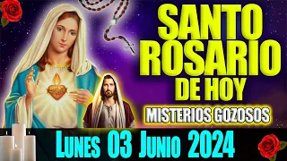 EL SANTO ROSARIO DE HOY LUNES 03 DE JUNIO 2024 MISTERIOS GOZOSOS   EL SANTO ROSARIO