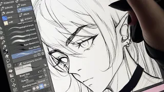 from sketch to final on Clip Studio Paint ✦ [real time process + chill music]