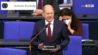 Bundeskanzler Olaf Scholz wirbt für eine Impfpflicht für Erwachsene