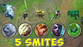 WE RAN 5 SMITES AND 5 JUNGLERS ON ONE TEAM! (FT. IOKI)