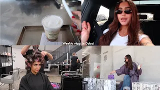 weekly vlog in Stockholm & Dubai ♡ getting my hair done,  yoga at burj al arab & miu miu iftar