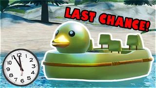 LAST CHANCE TO BUY THE GOLDEN DUCKY BOAT!!! | ROBLOX: SharkBite 2