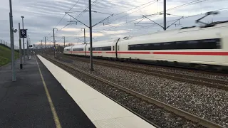 un ICE En gare de champagne Ardenne tgv